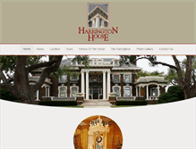 Tablet Screenshot of harringtonhousehistorichome.org